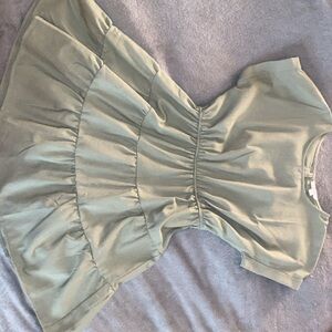 Green Dress with buttons